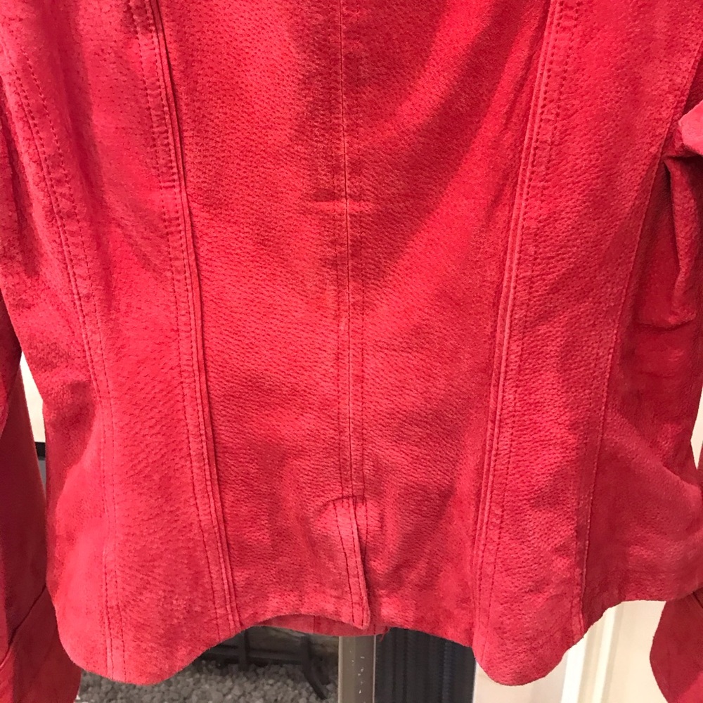 LAL Suede/Leather Red/Rust Jacket - Picture 9 of 14